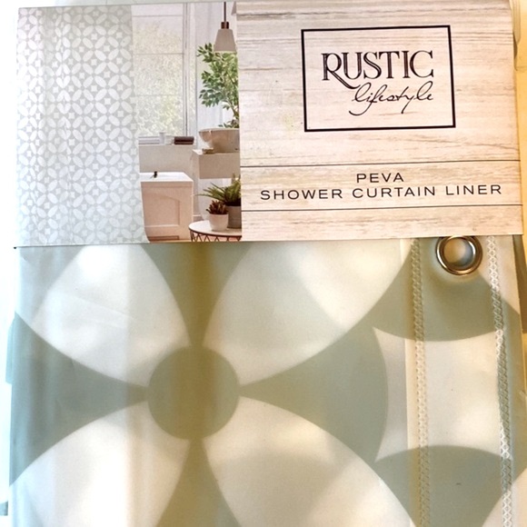 Rustic Lifestyle PEVA Shower Curtain Liner - Picture 2 of 3